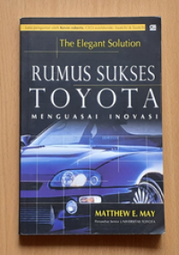 The Elegant Solution Rumus Sukses Toyota